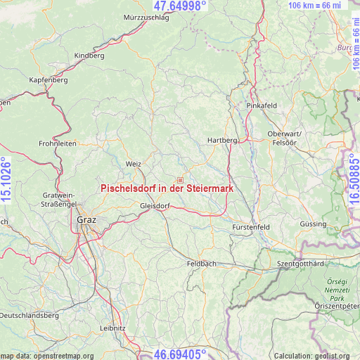 Pischelsdorf in der Steiermark on map