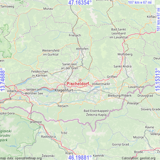 Pischeldorf on map