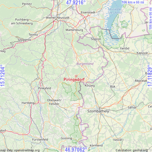 Piringsdorf on map