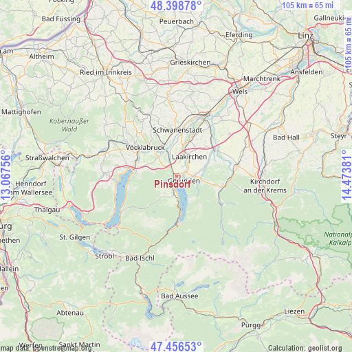 Pinsdorf on map
