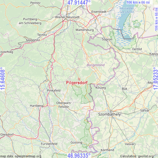 Pilgersdorf on map