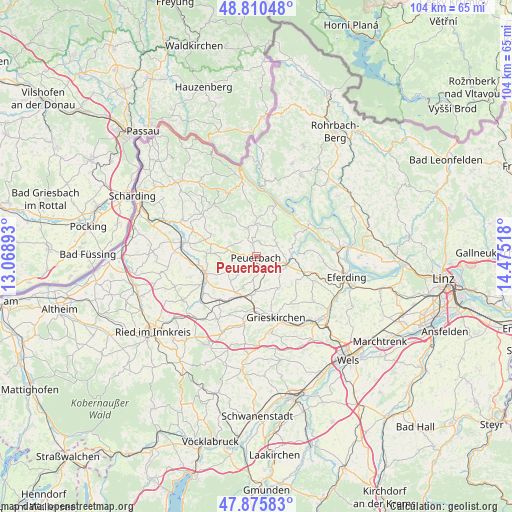 Peuerbach on map