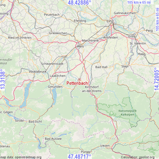 Pettenbach on map