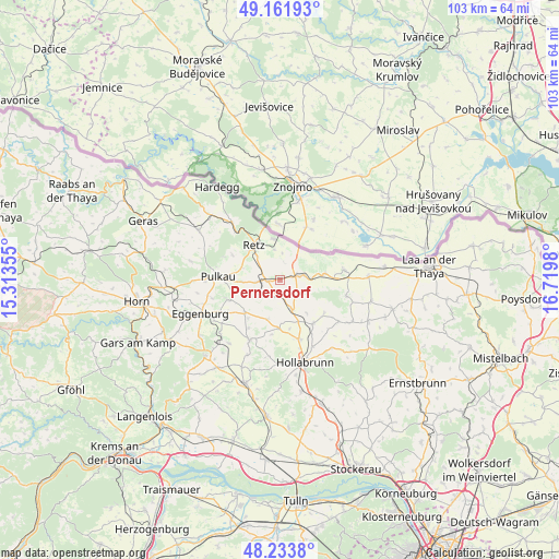 Pernersdorf on map