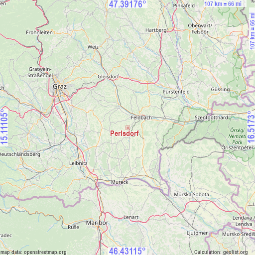 Perlsdorf on map