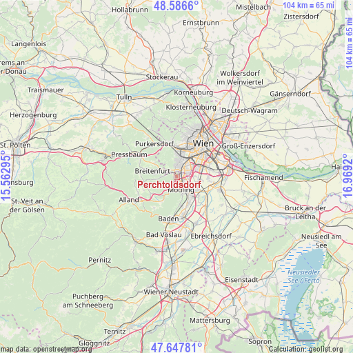 Perchtoldsdorf on map