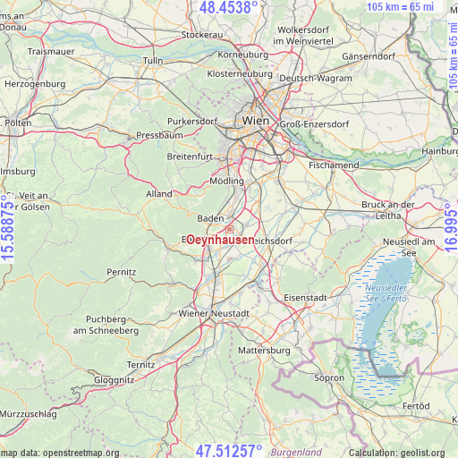 Oeynhausen on map