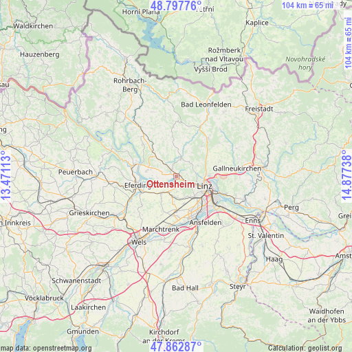 Ottensheim on map