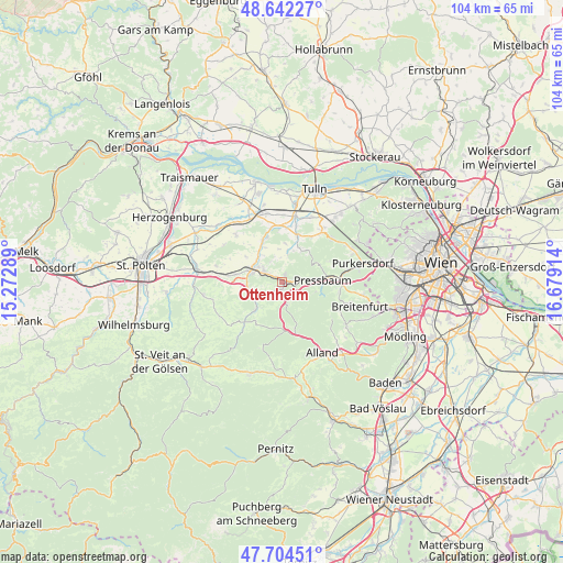 Ottenheim on map