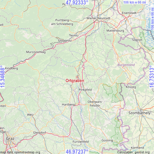 Ortgraben on map