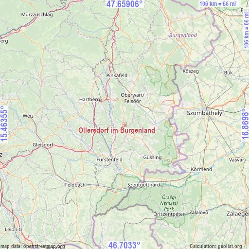 Ollersdorf im Burgenland on map