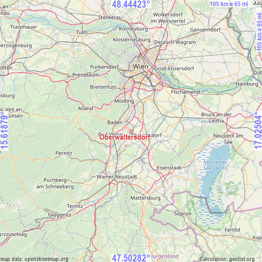 Oberwaltersdorf on map