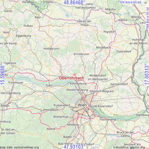 Oberrohrbach on map