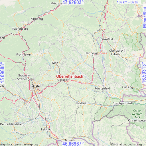 Oberrettenbach on map