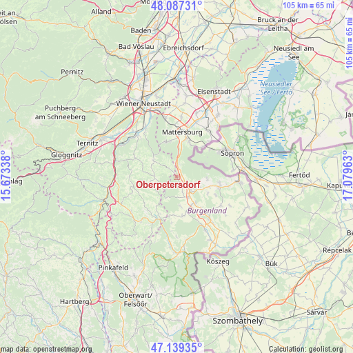 Oberpetersdorf on map