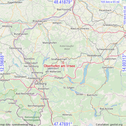 Oberhofen am Irrsee on map