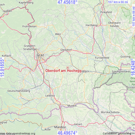 Oberdorf am Hochegg on map