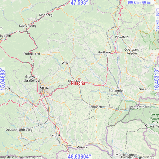 Nitscha on map