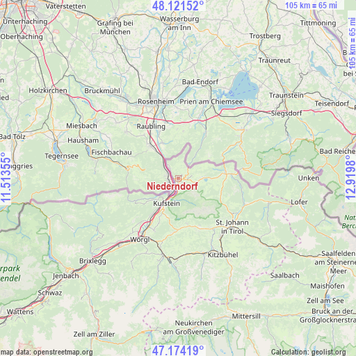 Niederndorf on map