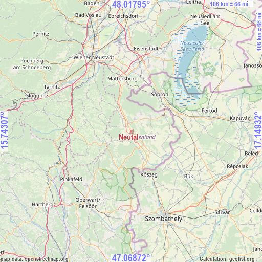 Neutal on map