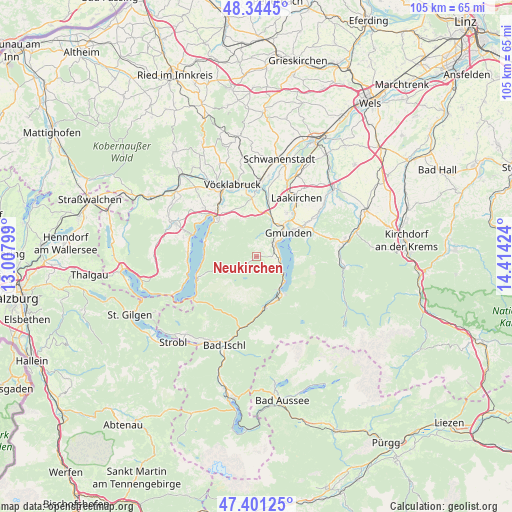 Neukirchen on map