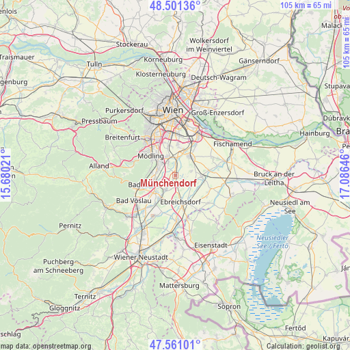 Münchendorf on map