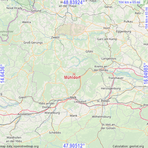 Mühldorf on map