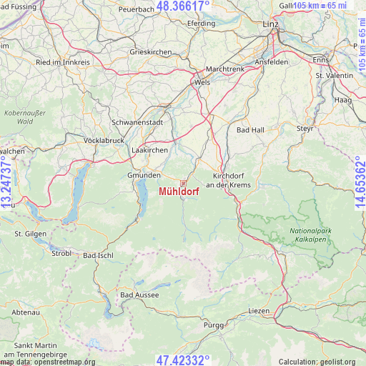 Mühldorf on map