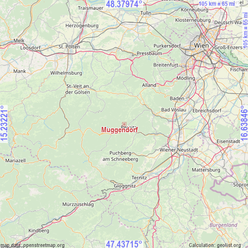 Muggendorf on map