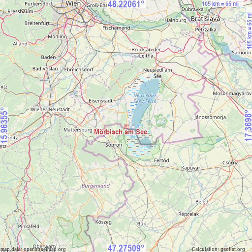 Mörbisch am See on map