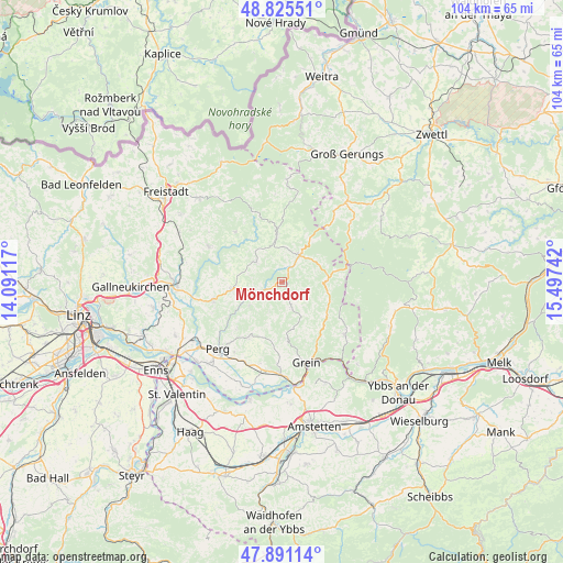 Mönchdorf on map