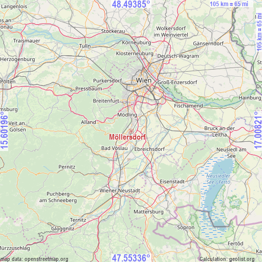 Möllersdorf on map