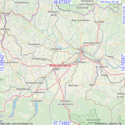 Mitterperwend on map