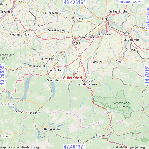 Mitterndorf on map