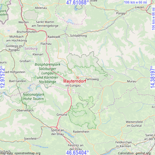 Mauterndorf on map