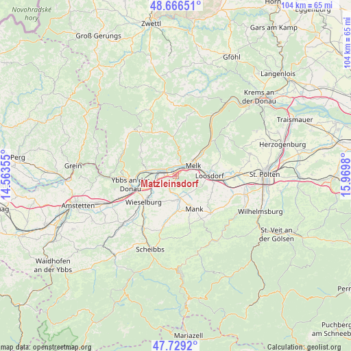 Matzleinsdorf on map