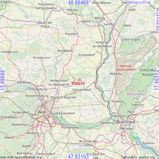 Matzen on map