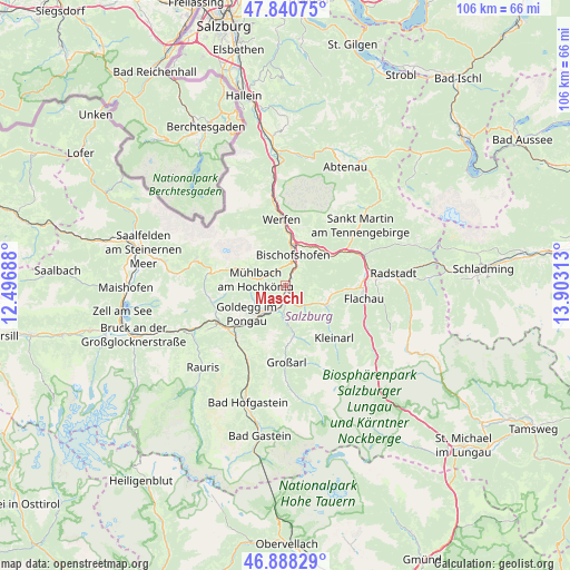 Maschl on map