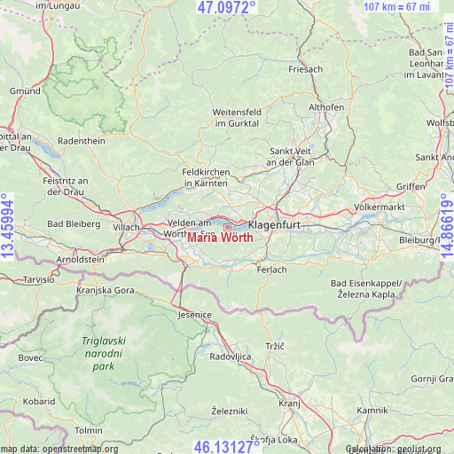 Maria Wörth on map