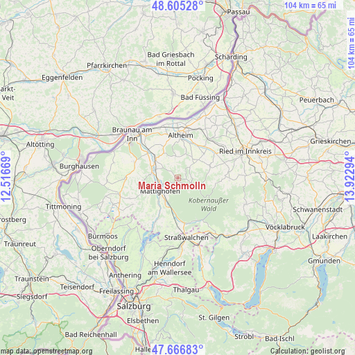 Maria Schmolln on map