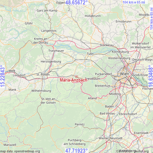 Maria-Anzbach on map
