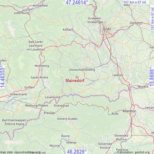 Mainsdorf on map