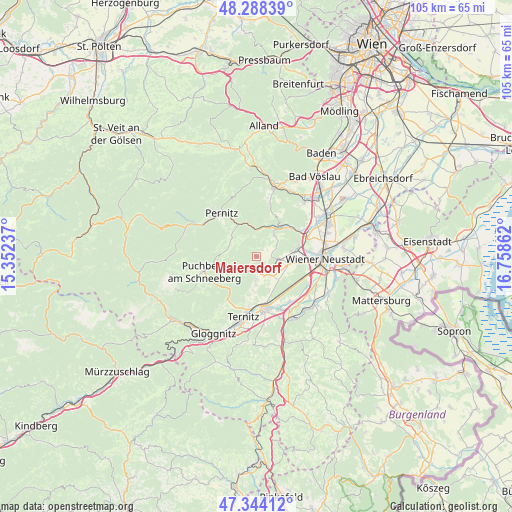 Maiersdorf on map