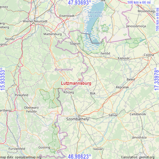Lutzmannsburg on map