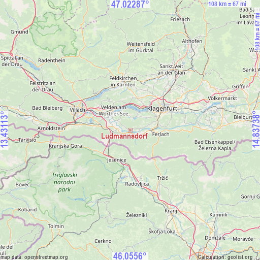 Ludmannsdorf on map