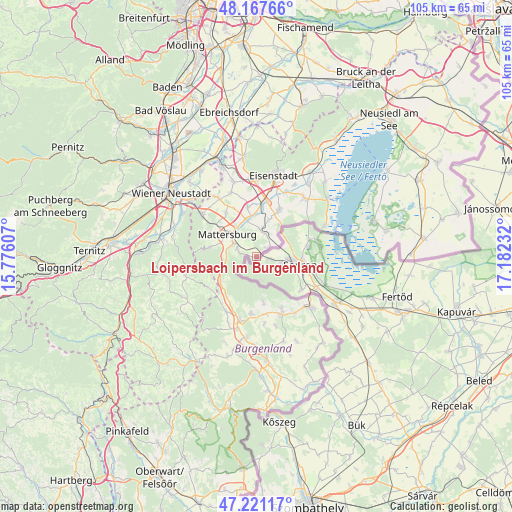 Loipersbach im Burgenland on map