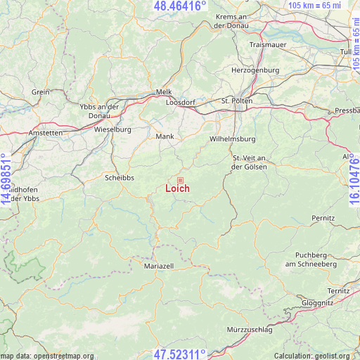 Loich on map