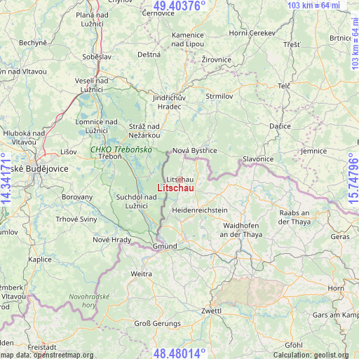 Litschau on map