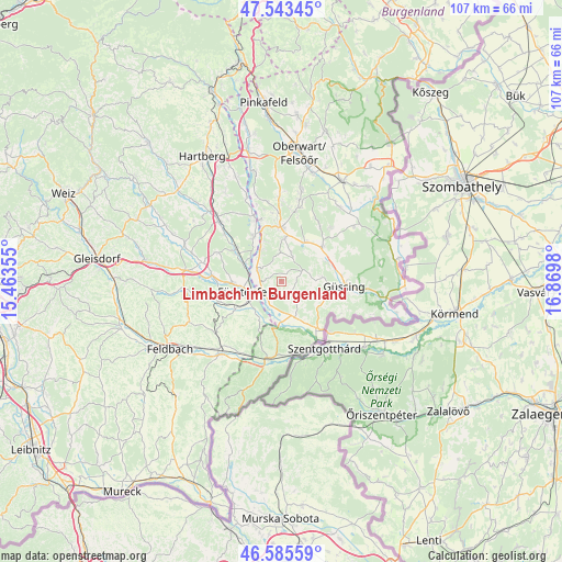 Limbach im Burgenland on map