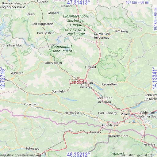 Lendorf on map